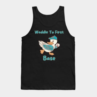 Baseball duck Tank Top